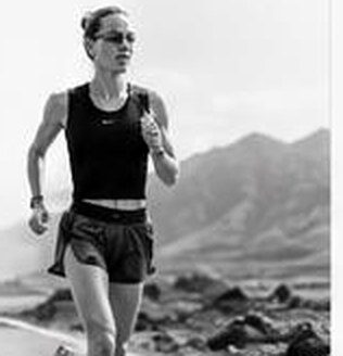 Anne Haug beim Lauftraining